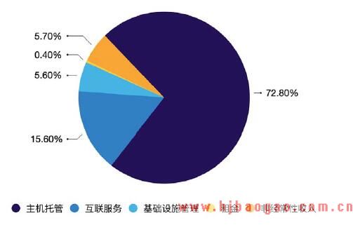 全球 IDC 龙头Equinix 收入构成（2017）
