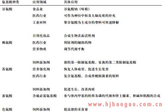 2020-2026年中国氨基酸市场评估及投资前景预测报告